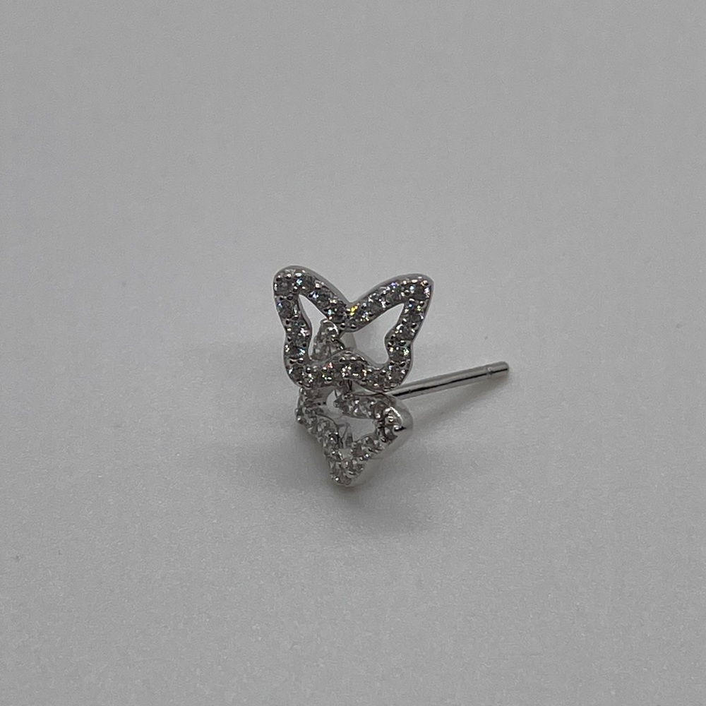 Sterling Silver Butterfly Studs